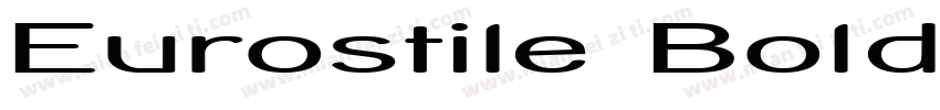 Eurostile BoldExtend字体转换
